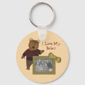 Porte-clés Grand-mère polonaise Aimer Mon bébé Ours Photo (Recto)