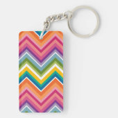 Porte-clés Grand Motif coloré Chevron (Dos)