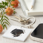 Porte-clés Grand Munsterlander avec faisan (Devant Droit)