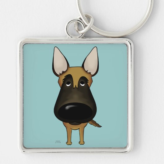 Porte-clés Grand nez Malinois (Devant)