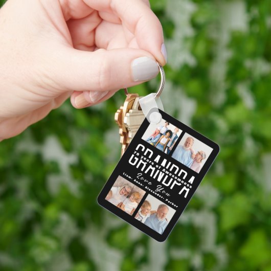 Porte-clés Grand-parents cadeau de jour pour 70 ans (main)