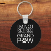 Porte-clés Grand Paw Shirt Retired Professional Grandpaw Funn (Recto)