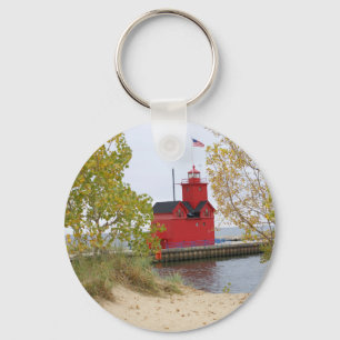 Porte-clés Grand phare rouge