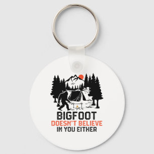 Porte-clés Grand Pied de Camping Drôle Grand Pied ne croit pa