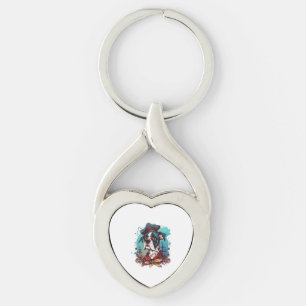Porte-clés Grand pirate de chien Dane