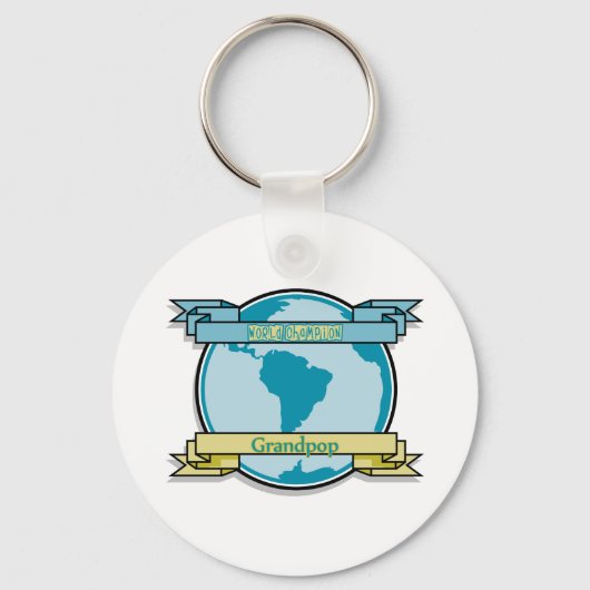 Porte-clés Grand-pop champion du monde (Recto)