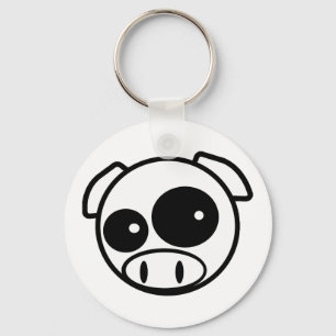 Porte-clés Grand porc de regard de Subie