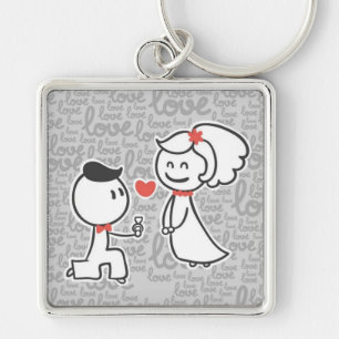 Porte-clés Grand Porte - clé Carré Premium/Couple