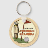 Porte-clés Grand porte - clé de golf Grand-pa (Recto)