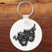 Porte-clés Grand Porte - clé de masques noirs (Recto)