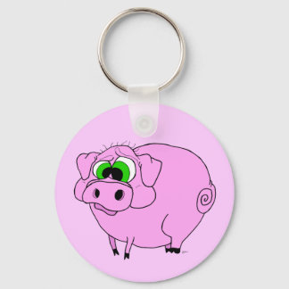 Porte-clés Grand Porte - clé de porc rose