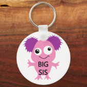 Porte-clés Grand Soeur Rose Monster (Recto)