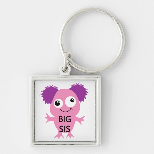 Porte-clés Grand Soeur Rose Monster (Devant)