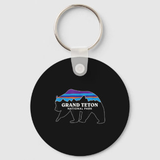 Porte-clés Grand teton national park grizzly bear minimalist
