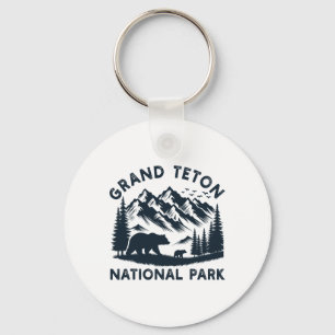 Porte-clés Grand Teton National Park Wyoming Ours Randonnée M