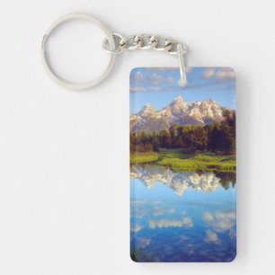 Porte-clés Grand Tetons se reflétant dans la rivière Snake