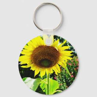 Porte-clés Grand tournesol jaune