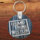 Porte-clés Grand Trunk Western Railroad Steam Engine (Recto)