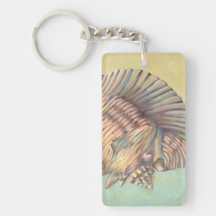 Porte-clés Grande conque en pastel Shell