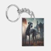 Porte-clés Grande Dane Halloween effrayante (Devant gauche)