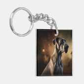 Porte-clés Grande Dane Halloween effrayante (Devant gauche)