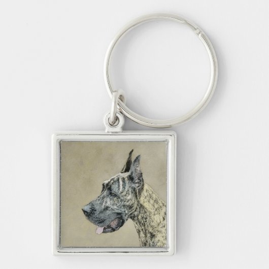 Porte-clés Grande Danse (Brindle) Peinture - Art Chien origin (Devant)