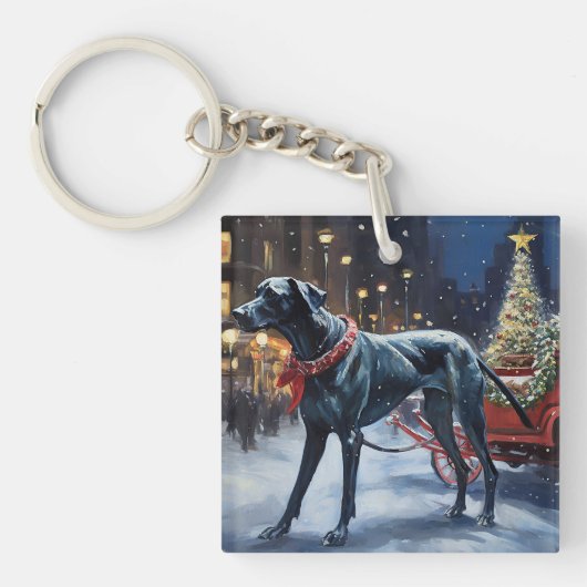 Porte-clés Grande Danse période de fêtes de Noël (Devant)