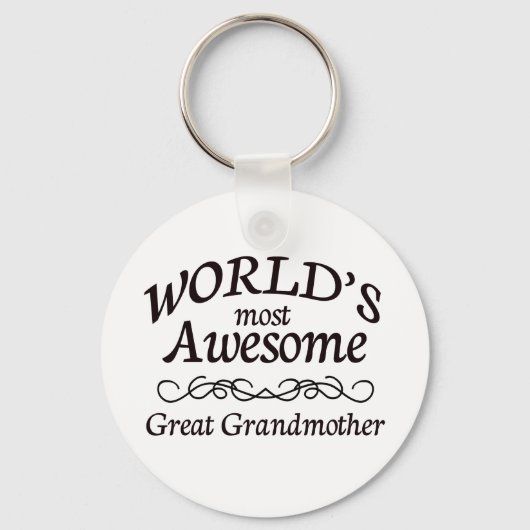 Porte-clés Grande grand-mère la plus géniale du monde (Recto)