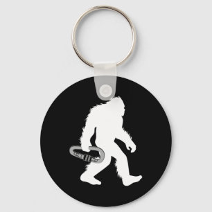 Porte-clés Grande montagne de pied de Sasquatch grimpeur