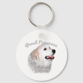 Porte-clés Grande Pyrénées Maman 2 (Recto)