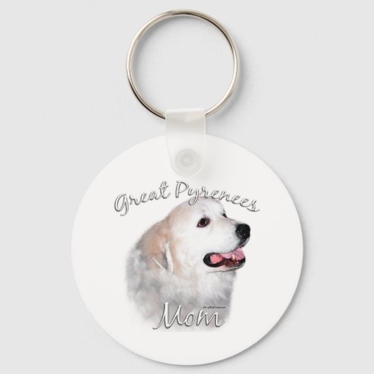 Porte-clés Grande Pyrénées Maman 2 (Verso)