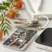 Porte-clés Grande Suisse de l'équitation moto Noël (Devant droit)