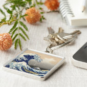 Porte-clés Grande vague Kanagawa peinture japonaise (Côté)