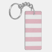 Porte-clés Grandes Pink, Grandes Blances, Motif Gratté (Devant gauche)