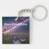 Porte-clés Grandir à travers la gloire : Aurora Night Sky (Dos)