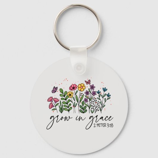 Porte-clés Grandir en grâce (Verso)