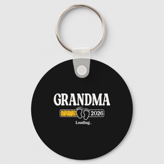 Porte-clés Grandma 2026 Loading Grandma Est. 2026, New Grandm (Recto)
