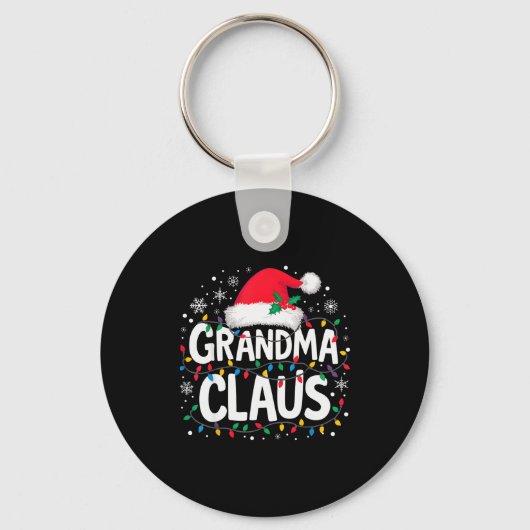 Porte-clés Grandma Claus Christmas Lights Santa Family Matchi (Recto)