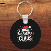 Porte-clés Grandma Claus Christmas Lights Santa Family Matchi (Recto)