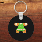 Porte-clés Grandma Gingerbread Man Costume Matching Christmas (Recto)