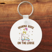 Porte-clés Grandma Goose On The Loose Funny Birthday Matching (Recto)