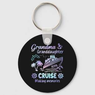Porte-clés Grandma Grandgirl Cruise 2025 Memories Ship Tr