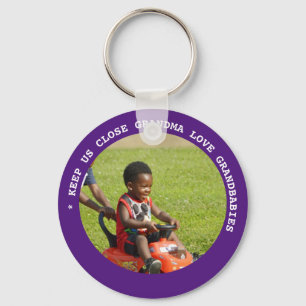 Porte-clés GRANDMA GRANDPA PHOTO Grandchild Cadeaux de moins