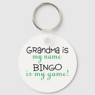 Porte-clés Grandma Is My Name Bingo Is My Game