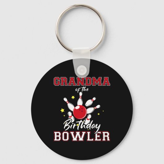 Porte-clés Grandma Of The Birthday Bowler Bday Bowling Celebr (Recto)