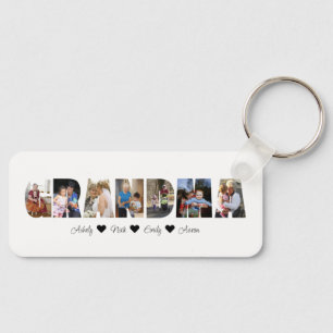 Porte-clés Grandma Photo Collage Porte - clé avec 7 photos
