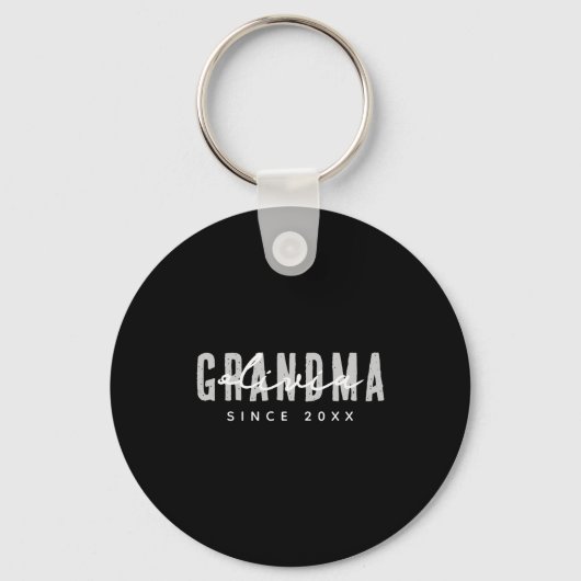 Porte-clés Grandma Since 20xx Modern Simple Preppy  (Recto)