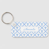 Porte-clés Grandmillennial Customizable Bow Trellis Keychain  (Verso)