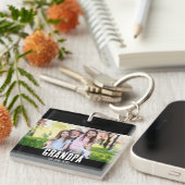 Porte-clés Grandpa Est. White script photo (Devant Droit)