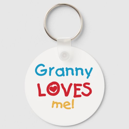 Porte-clés Granny Loves Me Tshirts et cadeaux (Recto)